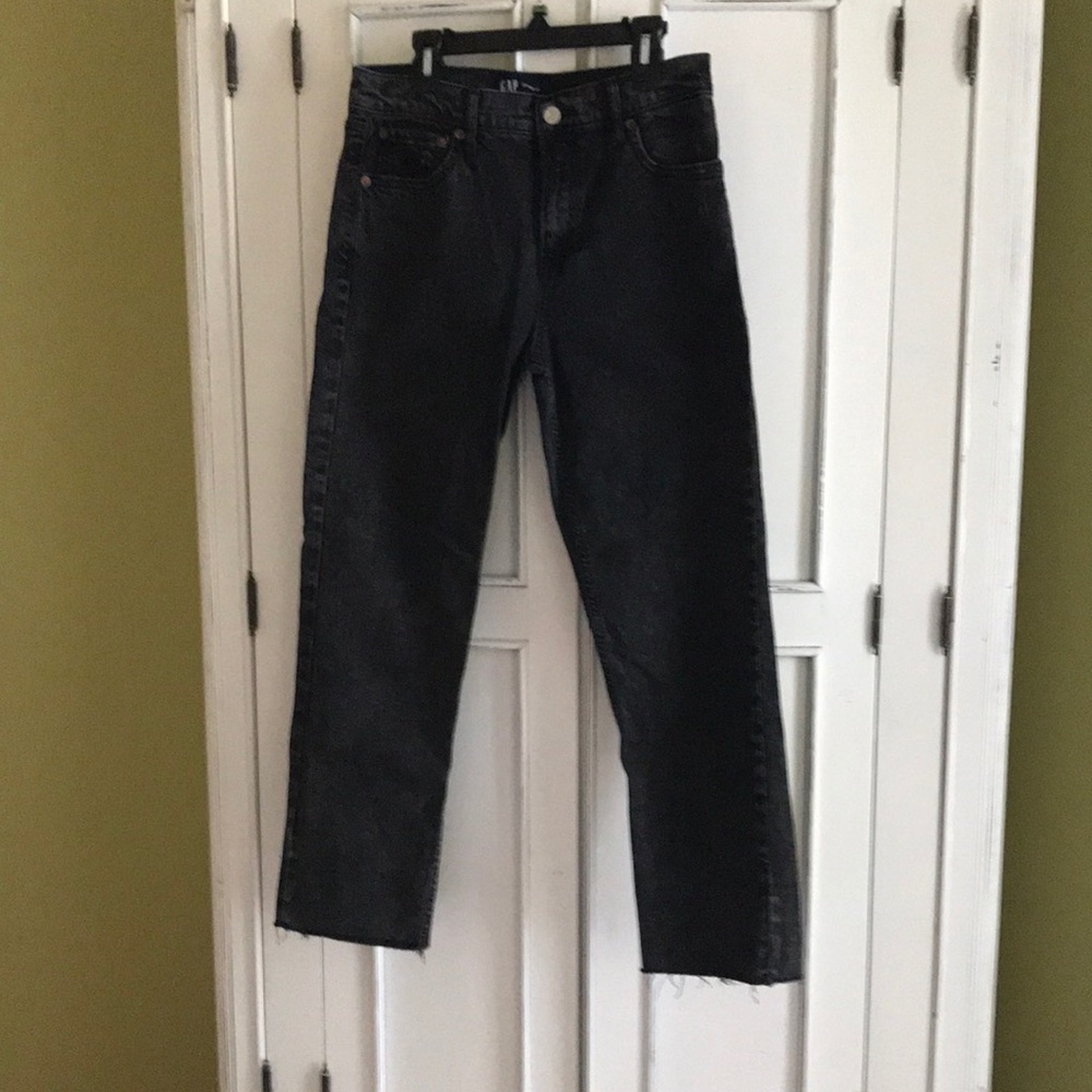 Gap Black Straight High Waisted Jeans Size 27 R